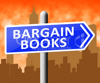 Bargain Books Showing Discount Novels 3d Illustration