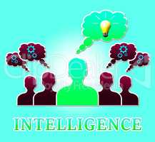 Intelligence Light Represents Intellectual Capacity 3d Illustrat