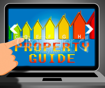 Property Guide Representing Real Estate 3d Illustration