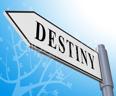 Destiny Sign Meaning Progress And Future 3d Illustration