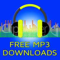 Free Mp3 Downloads Shows No Cost 3d Illustration
