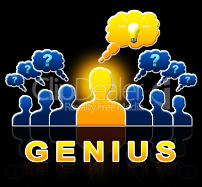 Genius People Means Specialist Guru 3d Illustration