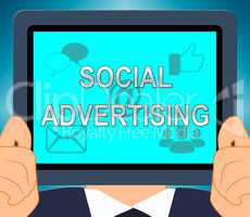 Social Advertising Means Online Marketing 3d Illustration