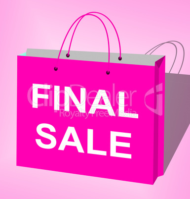 Final Sale Displays Closing Bargains 3d Illustration