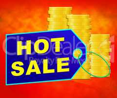 Hot Sale Means Best Deals 3d Illustration