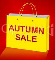 Autumn Sale Displays Commerce Sales 3d Illustration