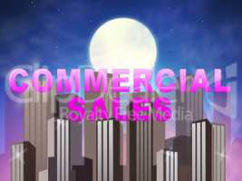 Commercial Sales Means Real Estate Property 3d Illustration