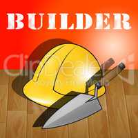 House Builders Representing Real Estate 3d Illustration