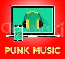 Punk Music Shows Rock Music 3d Illustration