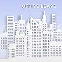 Office Lease Represents Office Property Buildings 3d Illustratio