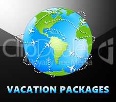 Vacation Packages Meaning All Inclusive Getaways 3d Illustration