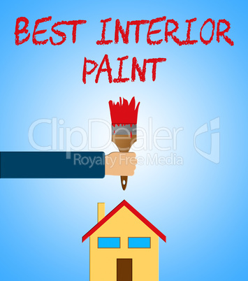 Best Interior Paint Showing Good Renovation 3d Illustration