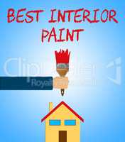 Best Interior Paint Showing Good Renovation 3d Illustration