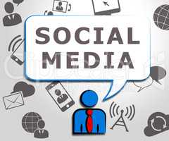 Social Media Meaning Online Posts 3d Illustration