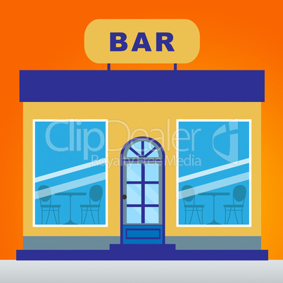 Local Bar Meaning Pub Beer 3d Illustration