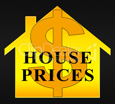 House Prices Representing Apartment Housing And Rental