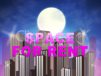 Space For Rent Real Estate Leases 3d Illustration