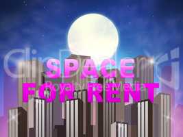 Space For Rent Real Estate Leases 3d Illustration