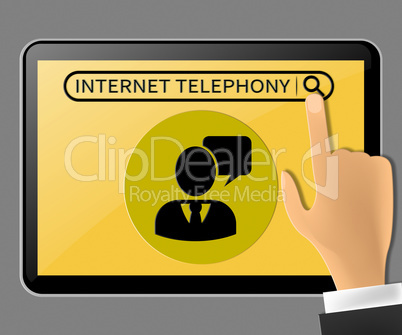 Internet Telephony Representing Voice Broadband 3d Illustration