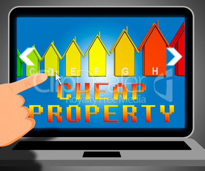 Cheap Property Representing Real Estate 3d Illustration