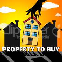 Property To Buy Means Sell Houses 3d Illustration