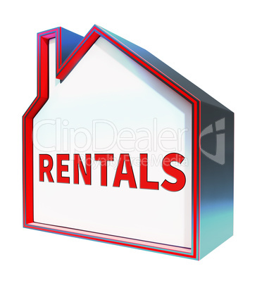 Property Rentals Meaning Real Estate 3d Rendering