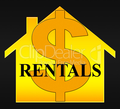 Property Rentals Meaning Real Estate 3d Illustration
