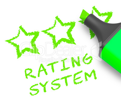 Rating System Means Performance Report 3d Illustration