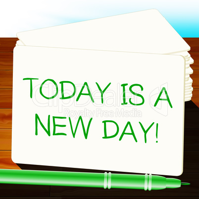 Today Is A New Day Joy 3d Illustration