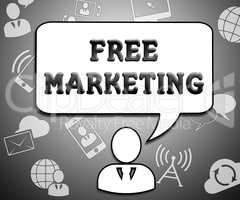 Free Marketing Means Biz E-Marketing 3d Illustration