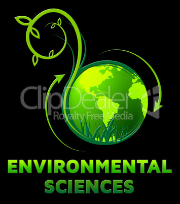 Environmental Sciences Shows Eco Science 3d Illustration