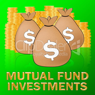 Mutual Fund Investments Means Stock Market 3d Illustration