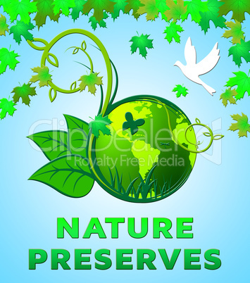 Nature Preserves Shows Eco Conservation 3d Illustration
