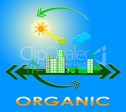 Organic Indicates Environment And Reforestation 3d Illustration