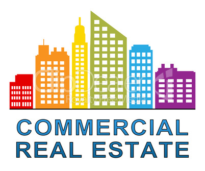 Commercial Real Estate Meaning Properties Sale 3d Illustration
