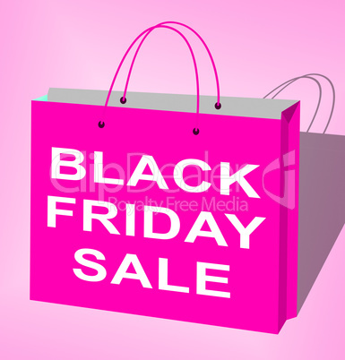 Black Friday Sale Displays Thanksgiving Discounts 3d Illustratio
