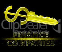 Finance Companies Means Financial Corporations 3d Illustration