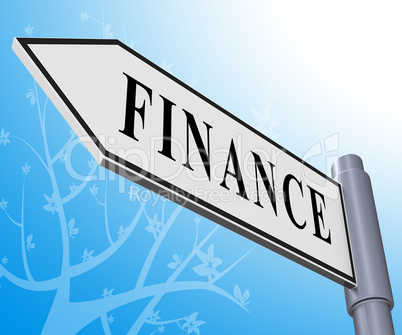 Finance Sign Meaning Financial Investment 3d Illustration