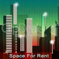 Space For Rent Means Leases 3d Illustration