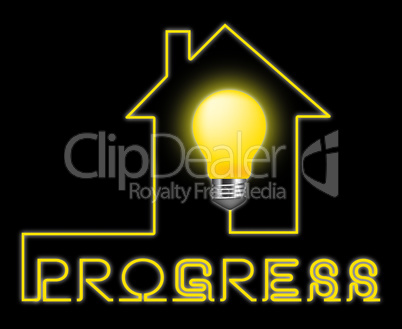 Progress Light Shows Improvement Growth And Advancement