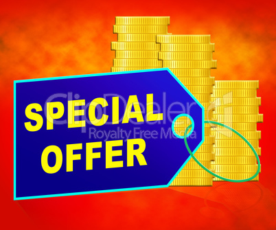 Special Offer Representing Big Reductions 3d Illustration