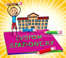 Custom Stationery Shows Personalized Supplies 3d Illustration