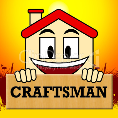 House Craftsmen Means Home Handyman 3d Illustration