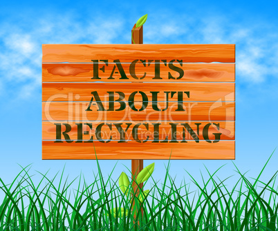 Facts About Recycling Means Recycle Info 3d Illustration