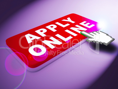Apply Online Means Internet Job 3d Rendering