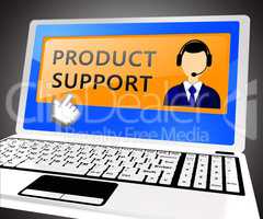 Product Support Shows Online Assistance 3d ILlustration