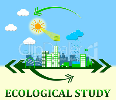 Ecological Study Showing Eco Learning 3d Illustration