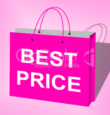 Best Price Shopping Bags Shows Bargains 3d Illustration