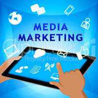 Media Marketing Represents News Tv 3d Illustration