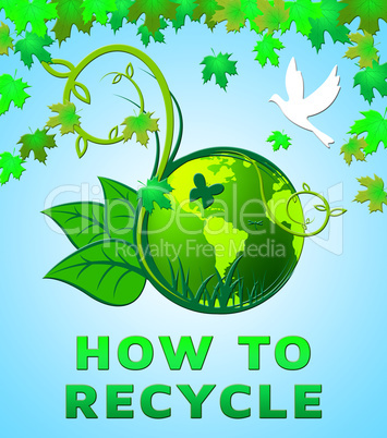 How to Recycle Shows Recycling Tips 3d Illustration
